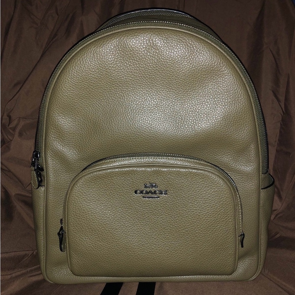 (Sold) Coach Unisex Pebbled Leather Court Large Backpack